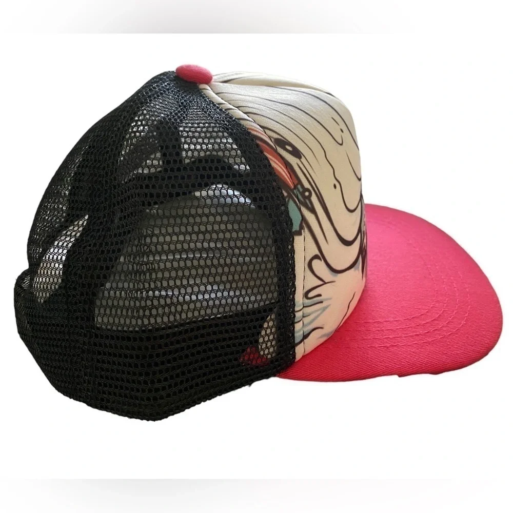 NEW Living the Dream MAUI Snapback Hat Cap w/ Pink Flat Bill Unisex Kid’s Size